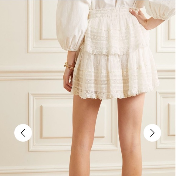 LOVESHACKFANCY Bestseller RUFFLE SKIRT - Picture 6 of 11